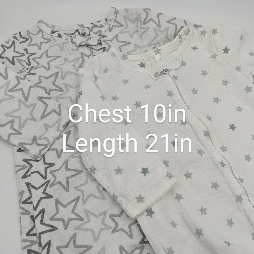 Aden + Anais Set Star Footie Sleepers 6m